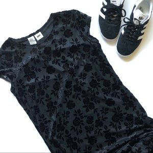 DKNY Classic velvet burnout maxi dress size 2